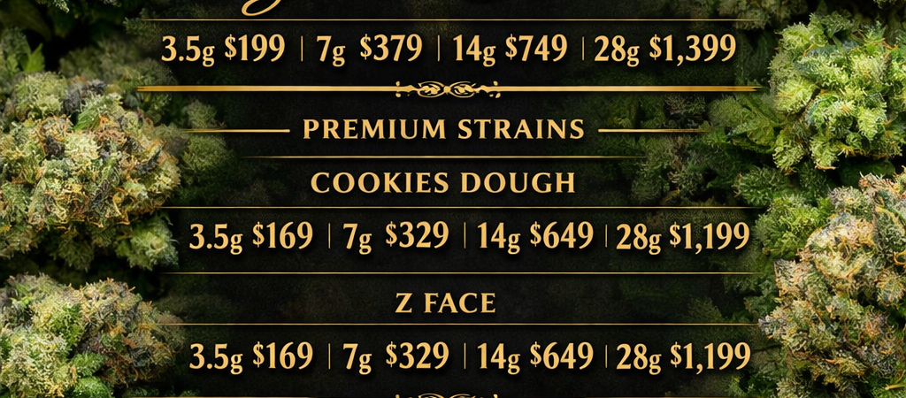 Khash Tree Mason Premium Cannabis Menu